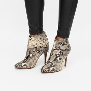 L’INTERVALLE Snake Print Ankle Boots Women's Size 38